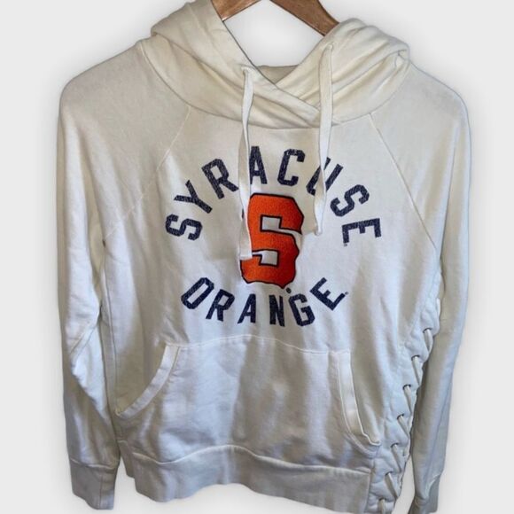 Syracuse University white hoodie sweatshirt - Picture 1 of 10